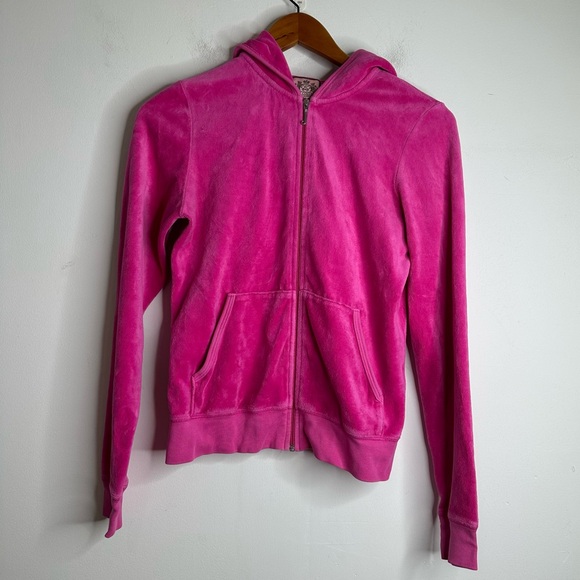 Juicy Couture Tops - Juicy Couture Women’s Classic Velour Hoodie Size Large